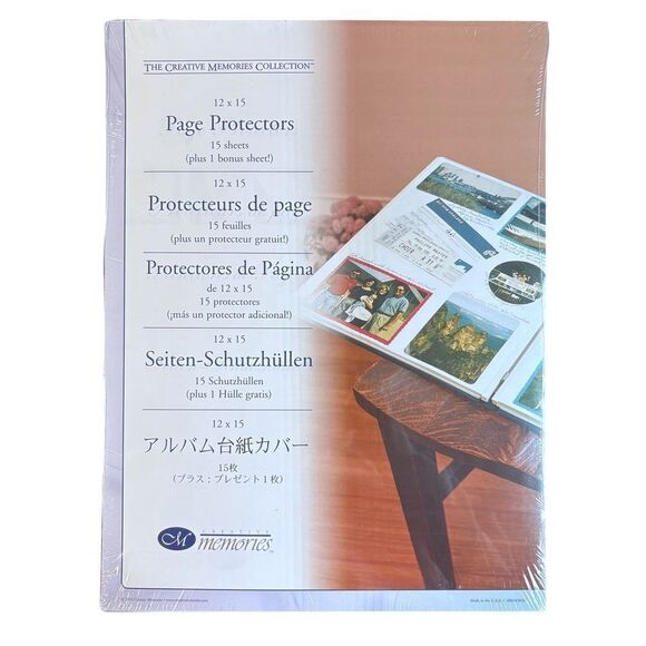 PAGE PROTECTORS 12x15 Creative Memories Scrapbook Page Protector BIG BOOK NEW - Picture 1 of 1